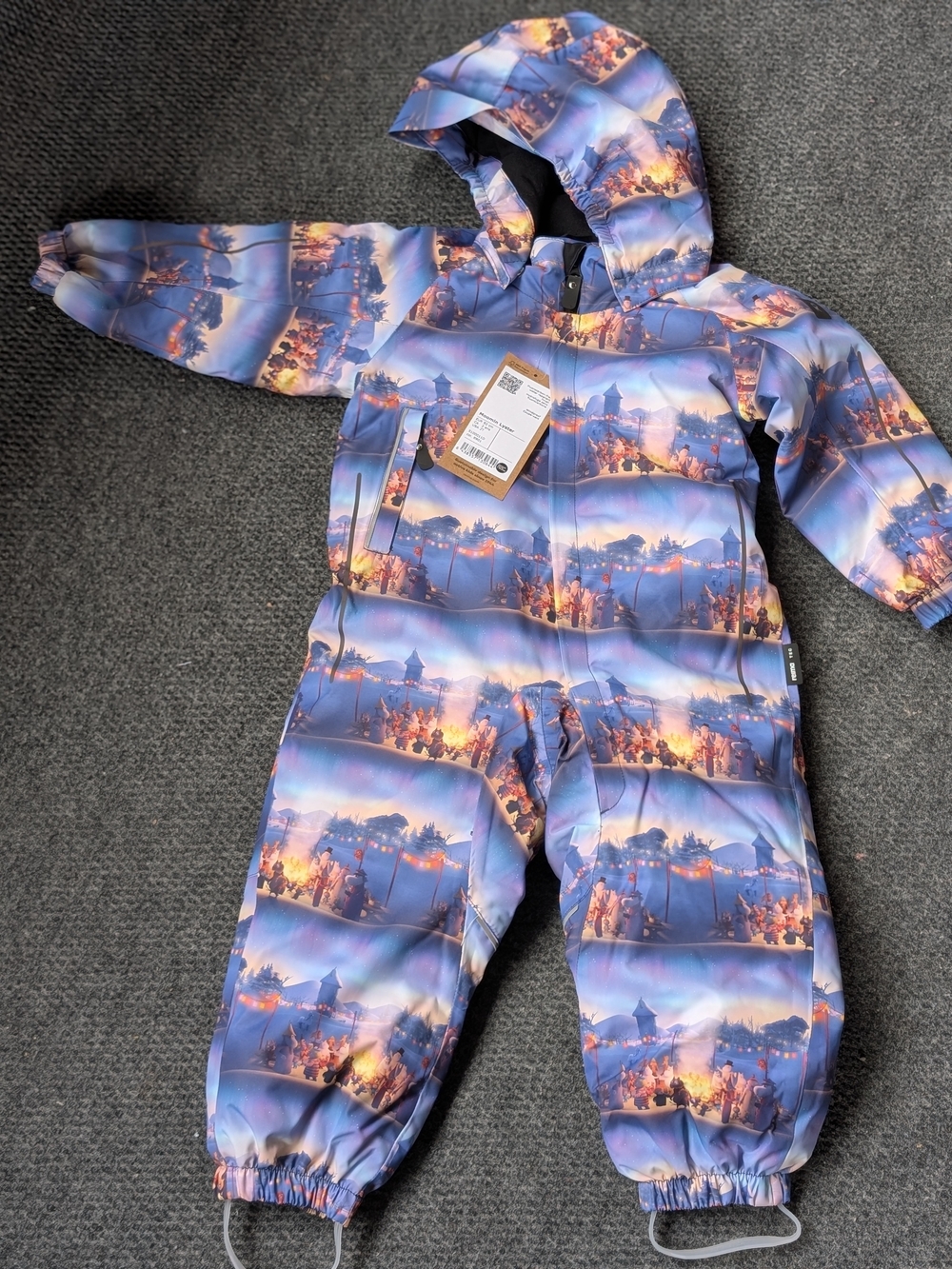 New Reima Finland Waterproof Unisex Snowsuit 2T Moomin